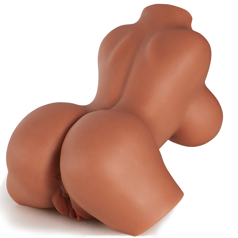 Callie 2,7 KG 3 IN 1 Doggystyle Brown Bambola realistica del sesso