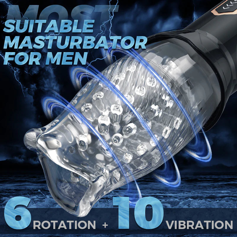 【HOT】ORKAN 2 IN 1 Masturbatore Oralsex Cup 7 Rotazione 7 Vibrazione Acmejoy