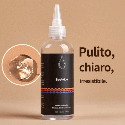 Acmejoy X Bestvibe Lubrificante a base d'acqua 240ml/120ml, lubrificante intimo a lunga durata, sicuro per i sex toy e compatibile con i preservativi