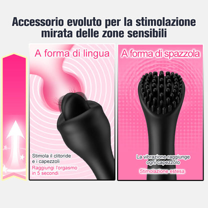 Penna per orgasmo 4 in 1 migliorata con 3 accessori intercambiabili