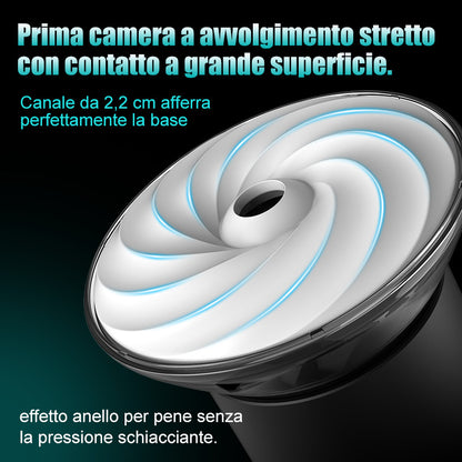 Bliss - Masturbatore Elettrico 9 Modalità di Aspirazione & Vibrazione Potente Manicotto Largo 2,8x
