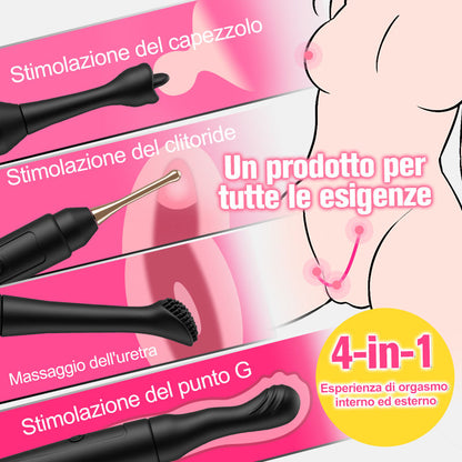 Penna per orgasmo 4 in 1 migliorata con 3 accessori intercambiabili