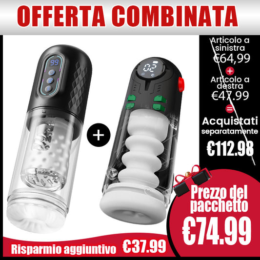 Super Doppia Sorpresa! Masturbatore + Masturbatore Offerta Combinata Limitata, risparmia €37,99!