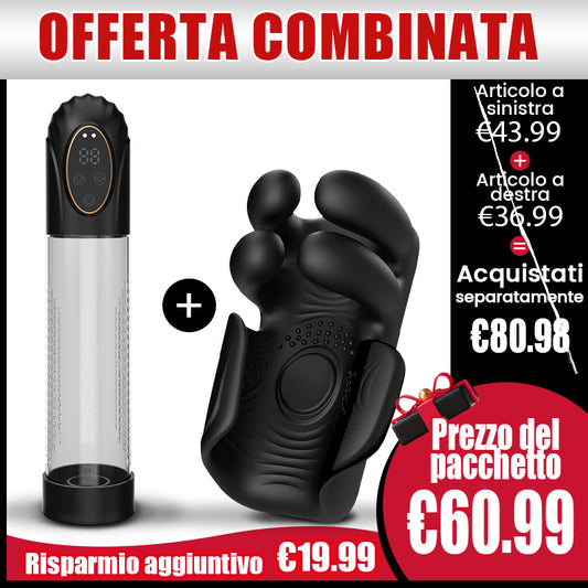 Super Doppia Sorpresa! Ingranditore + Allenatore del Pene Offerta Combinata Limitata, risparmia 19,99 €!