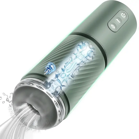 Abyss - Pompa per Pene a Vuoto con 10 Suction & 10 Vibrazioni - Pompa per Allargamento - Masturbatore Maschile