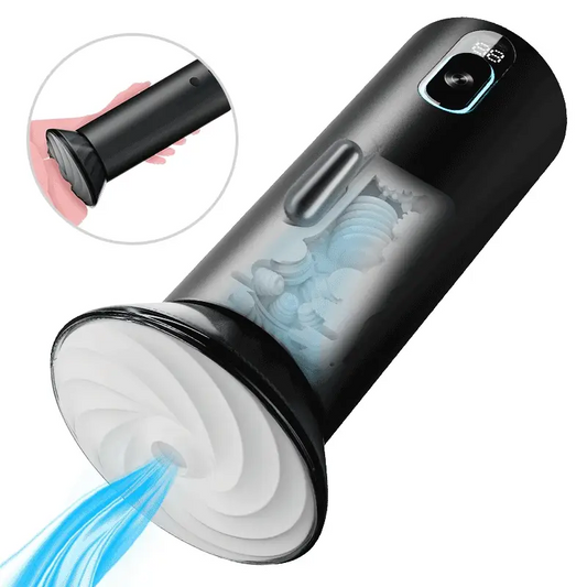 Bliss - Masturbatore Elettrico 9 Modalità di Aspirazione & Vibrazione Potente Manicotto Largo 2,8x
