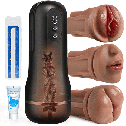 【10 $ di sconto – Solo per 3 giorni!】Bestvibe Pro – 3 guaine intercambiabili, tre esperienze di piacere uniche, masturbatore automatico per uomo con 5 livelli di aspirazione e 10 modalità di vibrazione