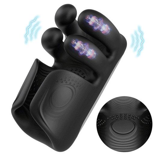 Automatico 10 dita Pinchin & Tapping per la terapia di massaggio Vibratore del pene