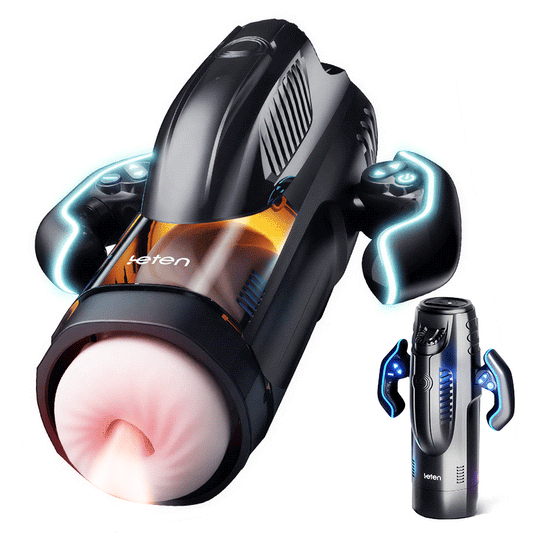 LETEN 10 Tazza per masturbatore riscaldante con aspirazione e spinta