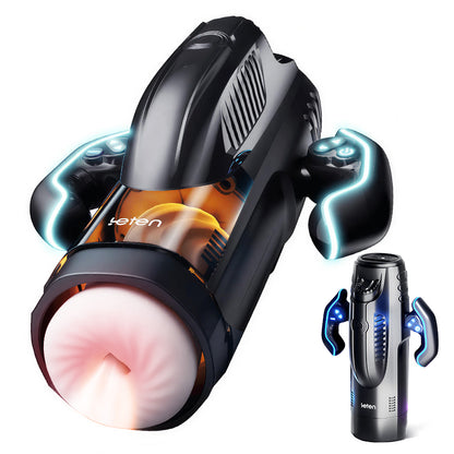 LETEN 10 Tazza per masturbatore riscaldante con aspirazione e spinta