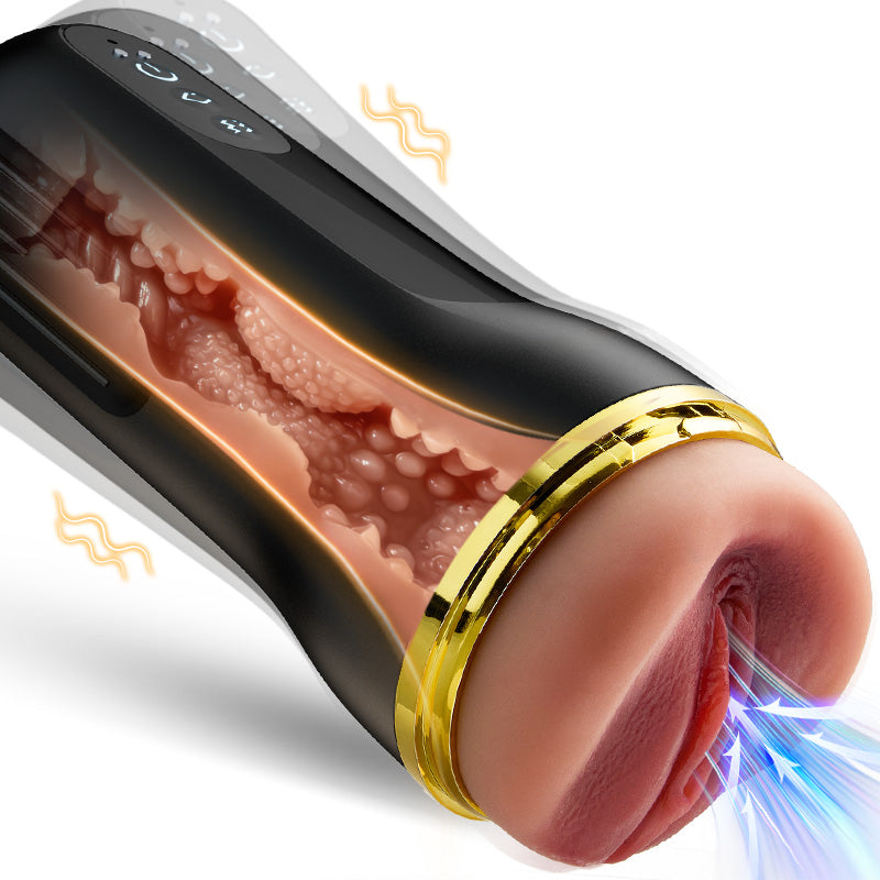 5 Succhiare 10 coppe vibranti per la masturbazione maschile con ingresso di vagina simulato