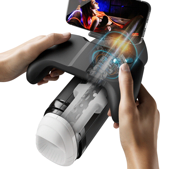 Turbo - Stroker a 10 Modalità Esplosive – Design Gamepad Immersivo con Supporto per Smartphone
