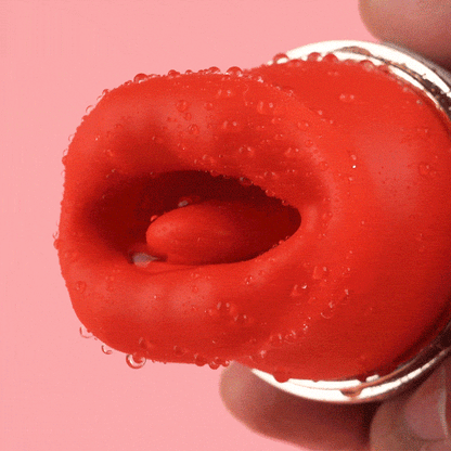 Bocca Lingua 4 in 1 Leccare & Mordere & Succhiare & Vibratore Clitorale Vibrante