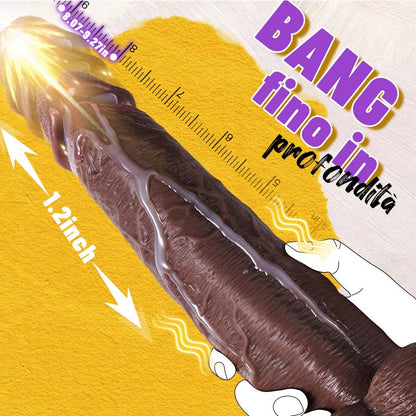 Outrider dildo vibrante e a spinta, spesso, lungo e realistico 10,75 pollici