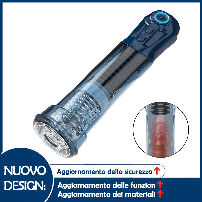 Arousa - Pompa per pene maschile con aspirazione e vibrazione efficiente per l'ingrandimento