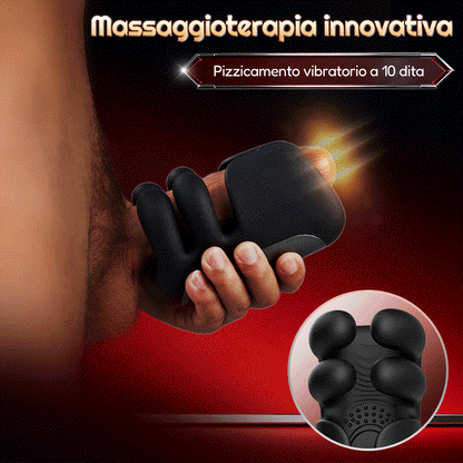 Automatico 10 dita Pinchin & Tapping per la terapia di massaggio Vibratore del pene