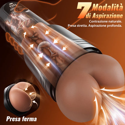 Bolt - Giocattoli realistiche pocket pussy a forma di sedere | Tazza masturbatore anale maschile