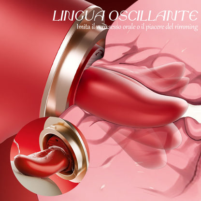 Ciuccio che succhia la stimolazione del capezzolo del vibratore del clitoride