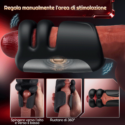 Automatico 10 dita Pinchin & Tapping per la terapia di massaggio Vibratore del pene