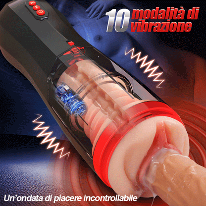 Climber 4 IN 1 Masturbatore cup Suzione Telescopica Vibrazione Acmejoy