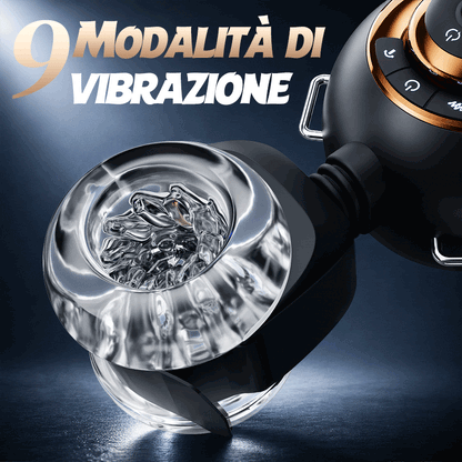 【Vendita flash: 30% SCONTO】Hazel - Masturbatore maschile indossabile 3-in-1 con guaina in silicone, 9 livelli di spinta, rotazione e vibrazione