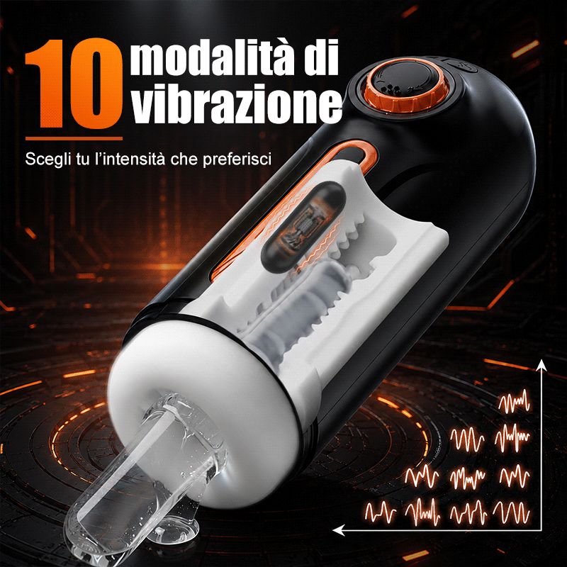 Alien - 5 IN 1 Masturbatore Cup High-Tech Suzione+Telescopico+Riscaldamento