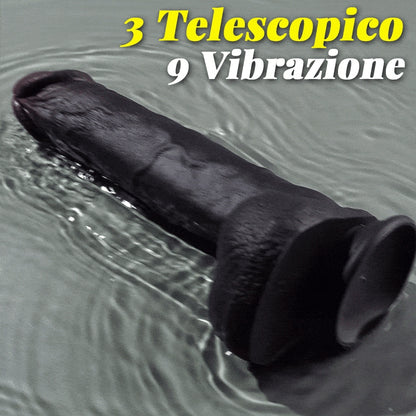 Maurice - Dildo marrone riscaldante vibrante di grandi dimensioni per uomo e donna