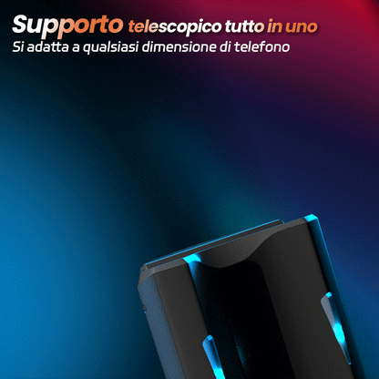 Venom - Corsa Lunga 12 cm & 700 Colpi/Min, Telescopico, Strettezza Regolabile, Supporto Telefono, Masturbatore Automatico Maschile