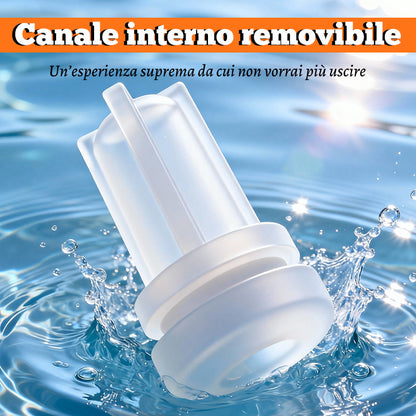 Tazza per masturbazione elettrica vibrante succhiante 2 in 1 con 7 frequenze