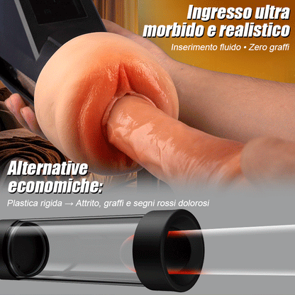 Ravish - Manica Simile a Carne Aspirazione di Lunga Durata Guida Chiara Masturbatore Automatico Maschile