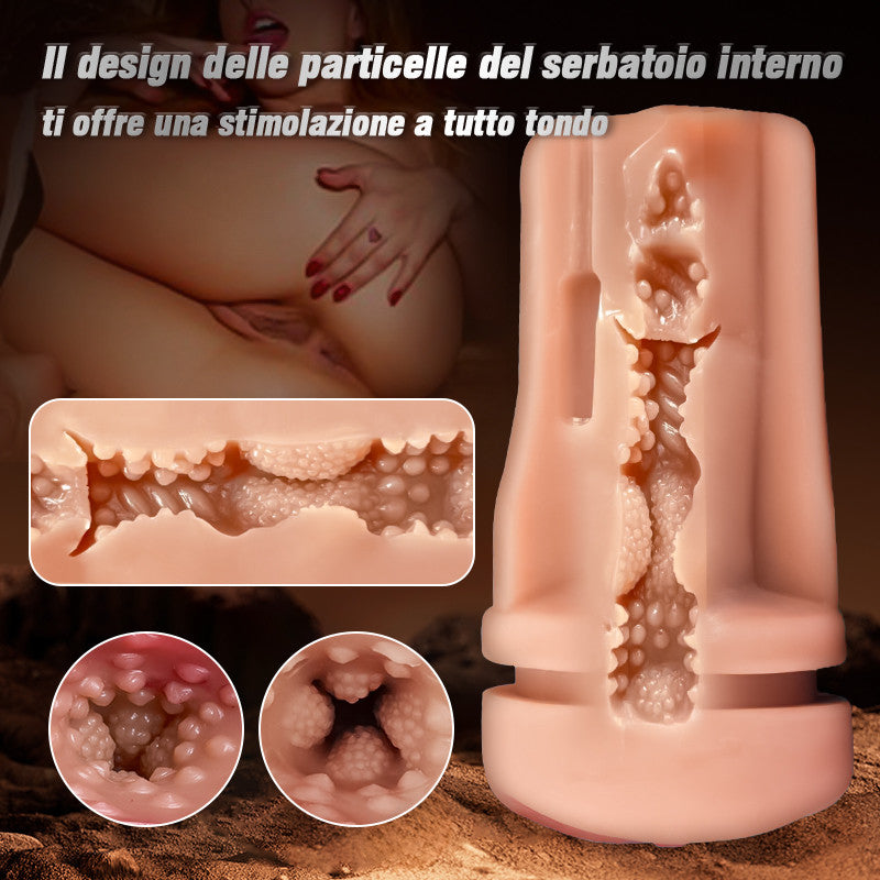 Captain - 5 Succhiare 10 coppe vibranti per la masturbazione maschile con ingresso di vagina simulato