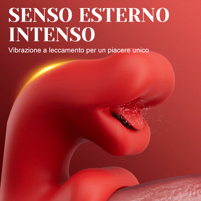 Vesper - Vibratore a lingua profonda per piacere prolungato con 10 movimenti ondulatori