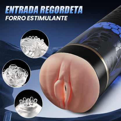SPINNE Masturbatore elettrico cup rotazione telescopica 6 frequenza 3 velocità
