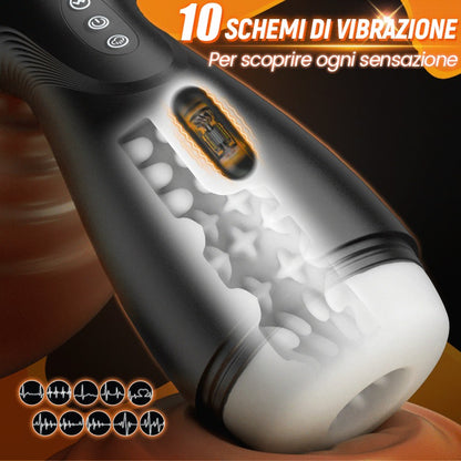 SolaceX - Evolution-8 Succhiare 10 Vibrare One Touch Orgasmo Masturbatore digitale a vuoto