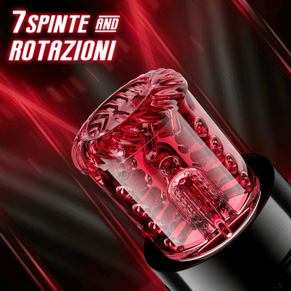 Cinder – Stroker per fellatio con spinta, rotazione, aspirazione, vibrazione e leccata, controllato tramite app