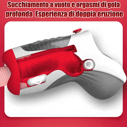 Ms.Agent - Leten 10 vibrazioni & valvola d'aria a vuoto Gola profonda Masturbatore maschile