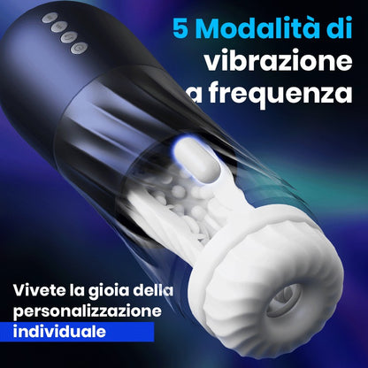 【Spedizione gratuita】Coppa dell'aereo a razzo, rotazione a 3 frequenze, vibrazione a 5 frequenze + telescopica, riscaldata