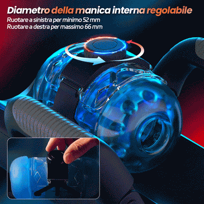 Venom - Corsa Lunga 12 cm & 700 Colpi/Min, Telescopico, Strettezza Regolabile, Supporto Telefono, Masturbatore Automatico Maschile