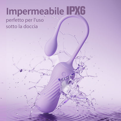 Elf — Vibratore con Vibrazione e Rotazione a 9 Frequenze, Stimolazione a 360°