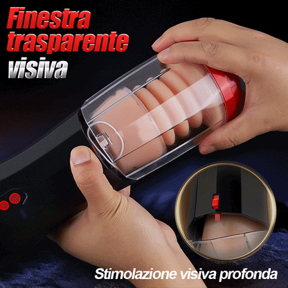 Climber 4 IN 1 Masturbatore cup Suzione Telescopica Vibrazione Acmejoy