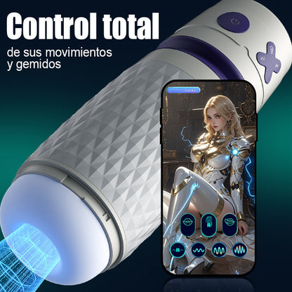 【Lubrificazione gratuita inclusa】NOVA-Mate meccanico 3 Succhiamento 4 Vibrazione APP Controllata Masturbatore maschile