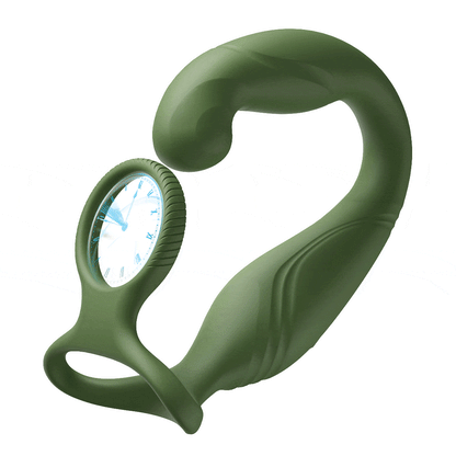 Massaggiatore prostatico vibrante e oscillante Logan 10 con 2 anelli fallici per uomini e coppie gay