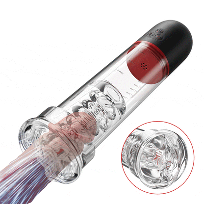 2 IN1 9 Vibrazione 3 Aspirazione Pompa per pene