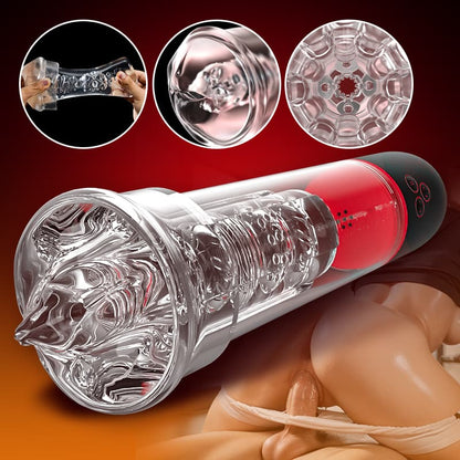 2 IN1 9 Vibrazione 3 Aspirazione Pompa per pene