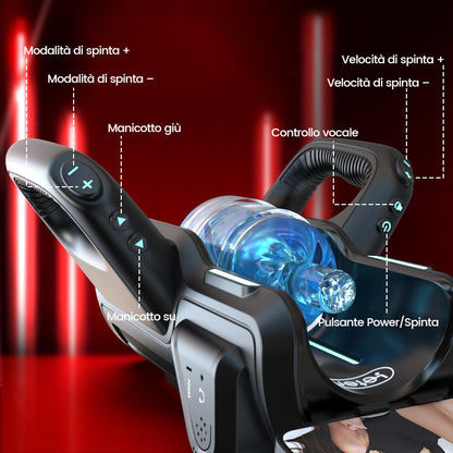 【Spedizione gratuita】LETEN 10 Masturbatore ad alta velocità con supporto per telefono