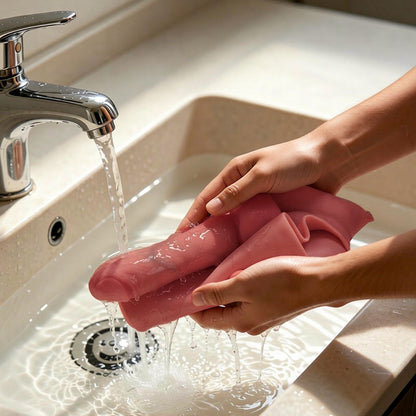 Hunter - Dildo Strap-On in silicone da 6,69 pollici, mutandine elastiche riutilizzabili per uomini e coppie