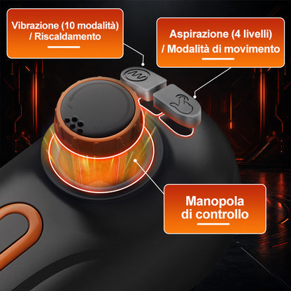 Alien - 5 IN 1 Masturbatore Cup High-Tech Suzione+Telescopico+Riscaldamento