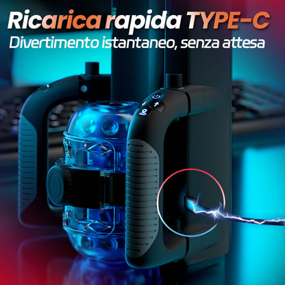 Venom - Corsa Lunga 12 cm & 700 Colpi/Min, Telescopico, Strettezza Regolabile, Supporto Telefono, Masturbatore Automatico Maschile