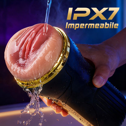 5 Succhiare 10 coppe vibranti per la masturbazione maschile con ingresso di vagina simulato