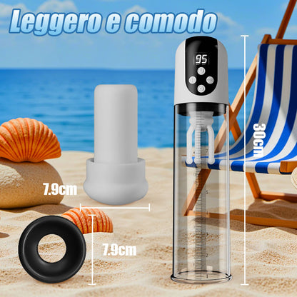 Wave - 5 Modalità di Aspirazione 9 Modalità di Vibrazione Aspirazione a Vuoto Massaggiatore per Glande Pompa per Pene